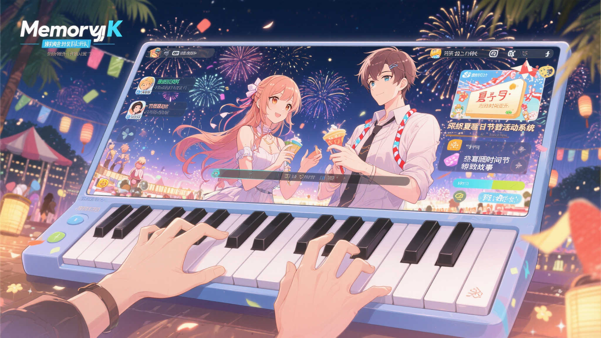 夏日心动!视觉轻小说游戏《记忆键盘》今夏即将上线! 此外,根据开发团队的爆料,《memory